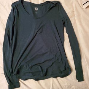 Dark Green Long Sleeve T shirt